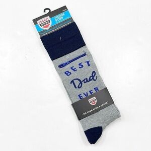 NEW Pocket Socks Best Dad Ever crew socks